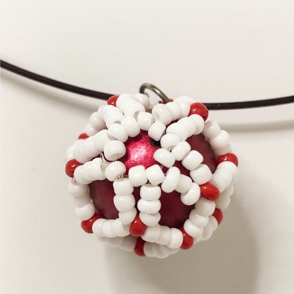 Champaq Handcrafted Bead Pendant Necklace - Picture 3 of 5